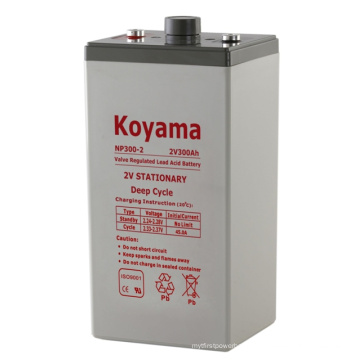 2V Stationäre AGM Batterie 2V300ah Bleisäure-Akku für die Telekommunikation UPS Batterie